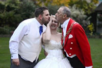 Toastmaster with Bride and Groom