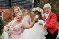Lady Toastmaster with Bride and Bridesmaids